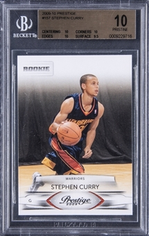 2009-10 Panini Prestige #157 Stephen Curry Rookie Card – BGS PRISTINE 10